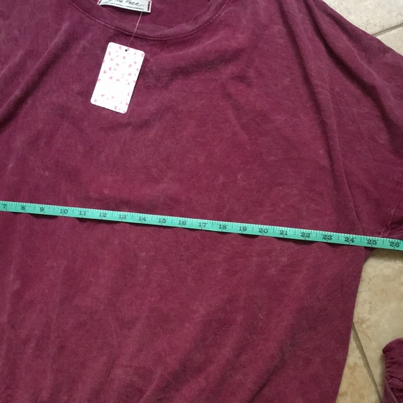 Free people red crew neck oversized sweater new with tag - Picture 7 of 8